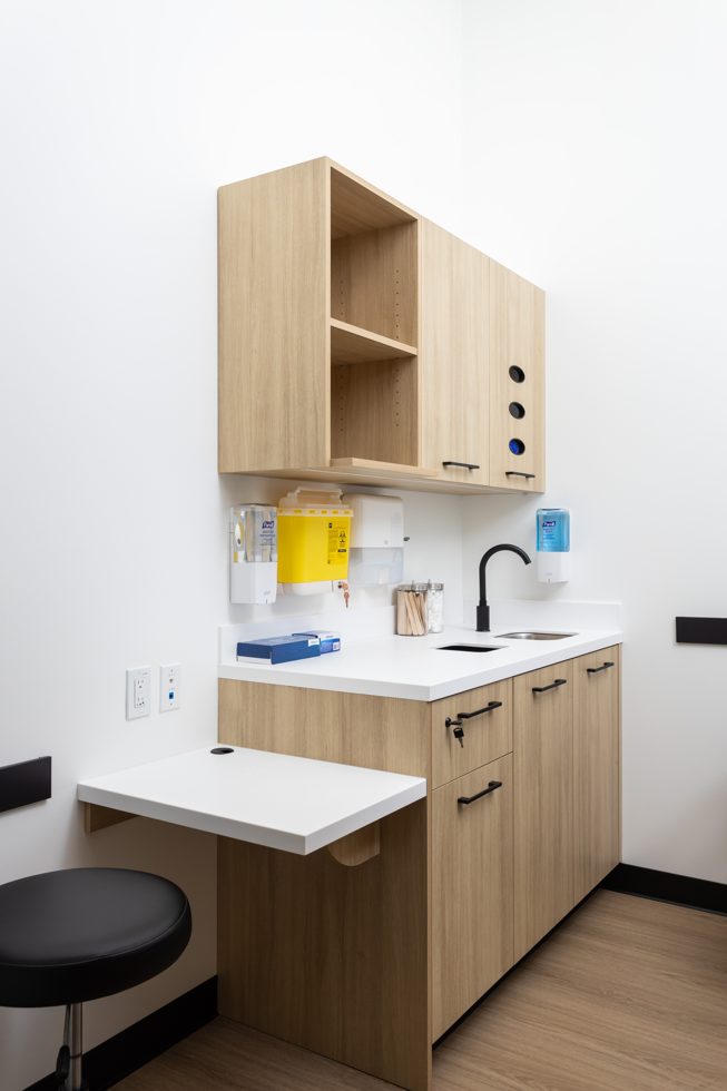 Treatment room at Grace Medical Clinic